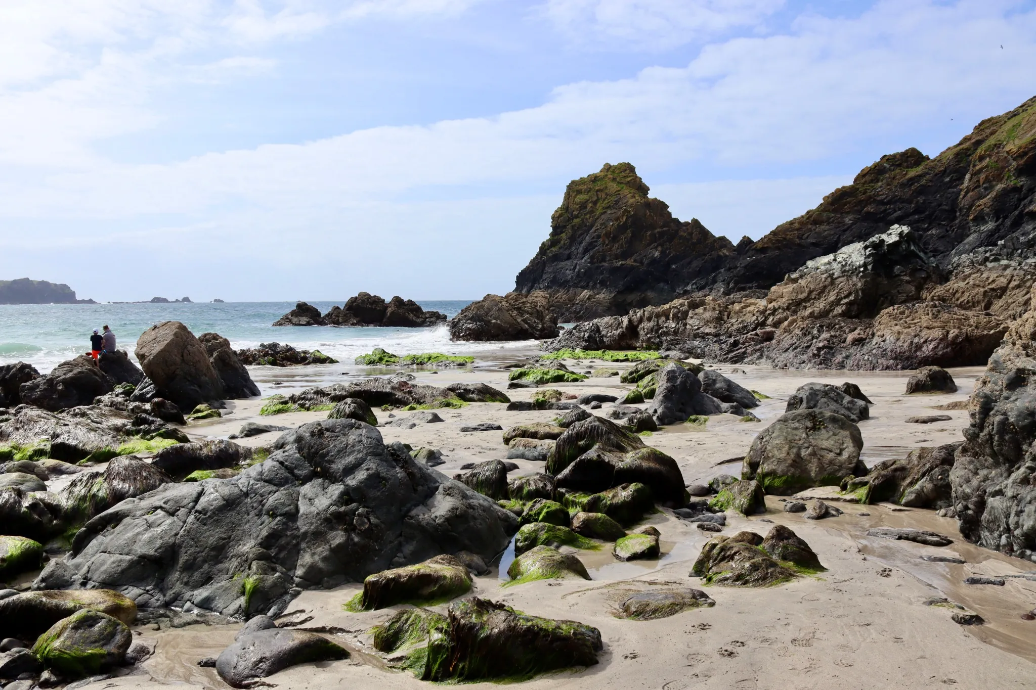 Cornwall coastline and beach
