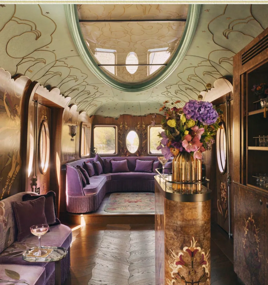 Interior of a British Pullman private carriage